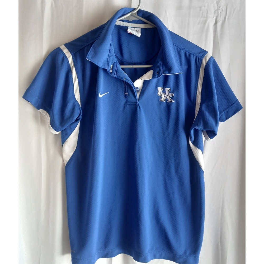 University Of Kentucky Nike Dri-Fit Polo Shirt Women's Size M‎